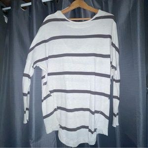 Free People striped long sleeve top. Oversized top size Small